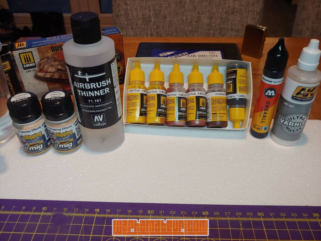 Excuse #8: weathering supplies